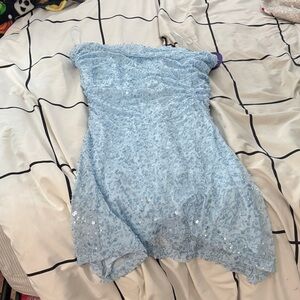 XS Windsor Light Blue Sequin Dress